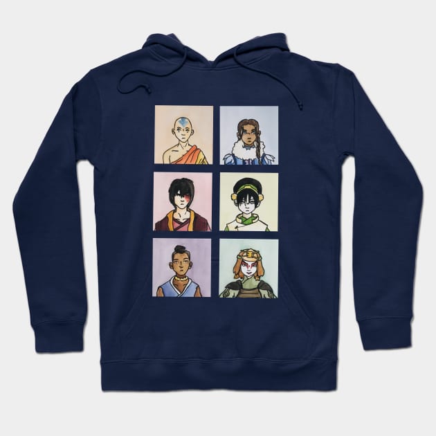 The Last Paintbender: Team Avatar Hoodie by TheDoodlemancer